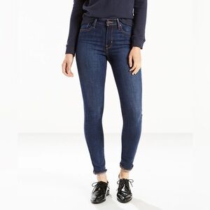 Levi's Women's 721 High Rise Skinny Jeans, Dark Blue 28x30